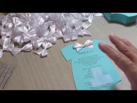 Accucut Onsie "Tiffany & Co." Baby Shower Invites!!