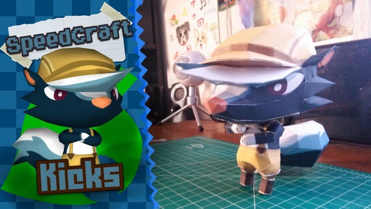 Animal Crossing New Leaf Papercraft ~ Kicks ~
