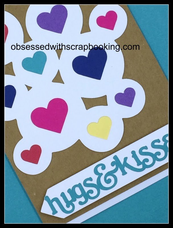 Artistry Hearts hugs and kisses card