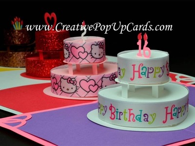 Birthday Cake Pop Up Card
