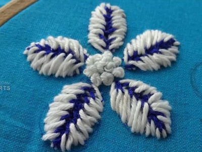 Hand Embroidery Flower Stitch - Embroidery By Amma Arts
