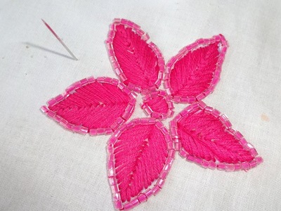 Hand Embroidery Flower Stitching By Amma Arts