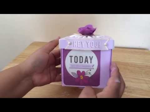 Happy birthday explosion box (process video)