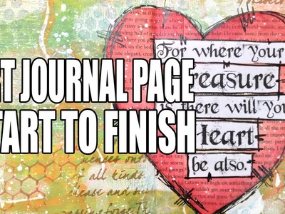 How to: Art Journal Page - Treasure