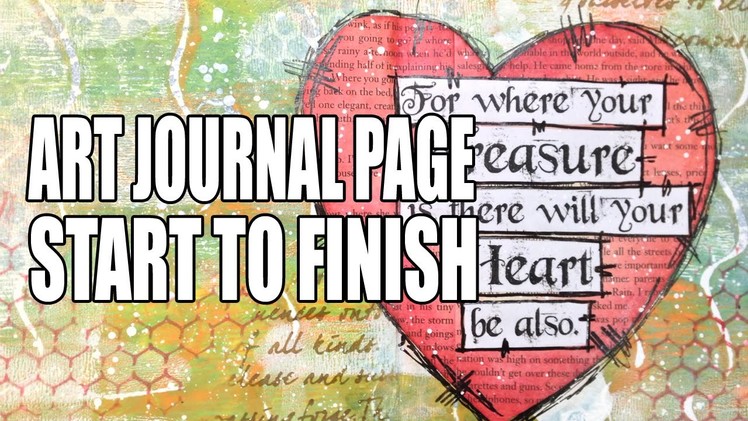 How to: Art Journal Page - Treasure