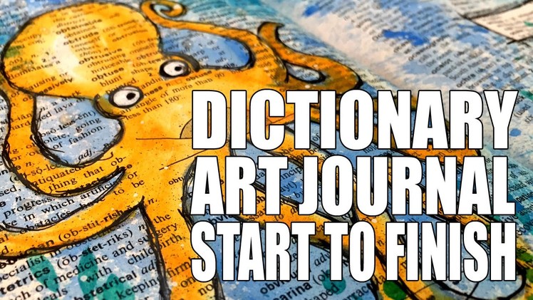 How to: Dictionary Art Page - Octopus (Part 1)