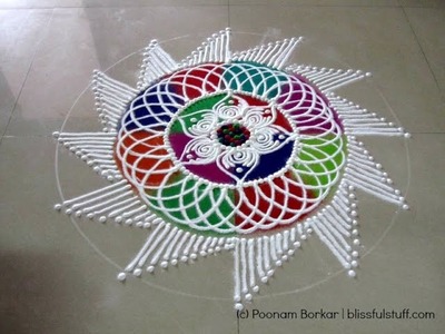 How to draw Sanskar bharati rangoli, colorful latest sanskar bharati rangoli design - Diwali Special
