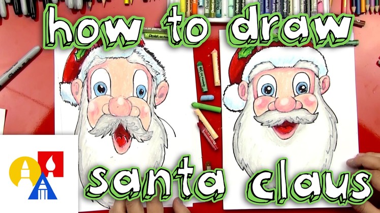 How To Draw Santa Claus's Face