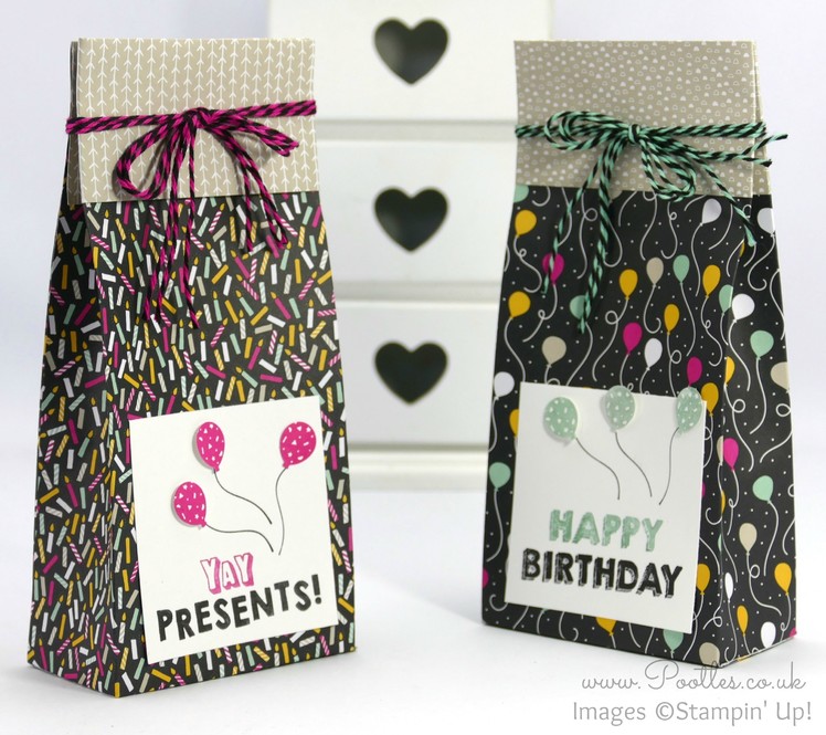 It's My Party Huge Bag using Stampin' Up! DSP