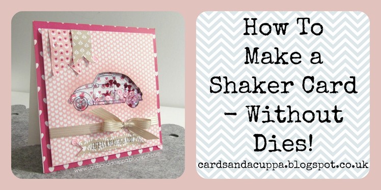 Make a Shaker Card with No Dies using Beautiful Ride by Stampin' Up!