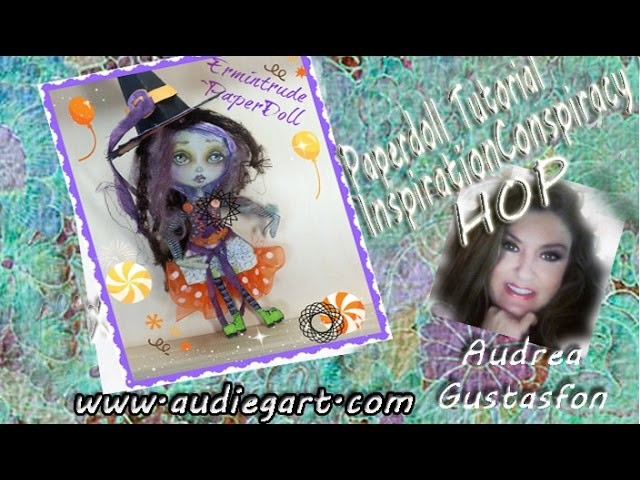 Mixed Media Paper Doll Tutorial - Halloween- Inspiration Conspiracy Hop