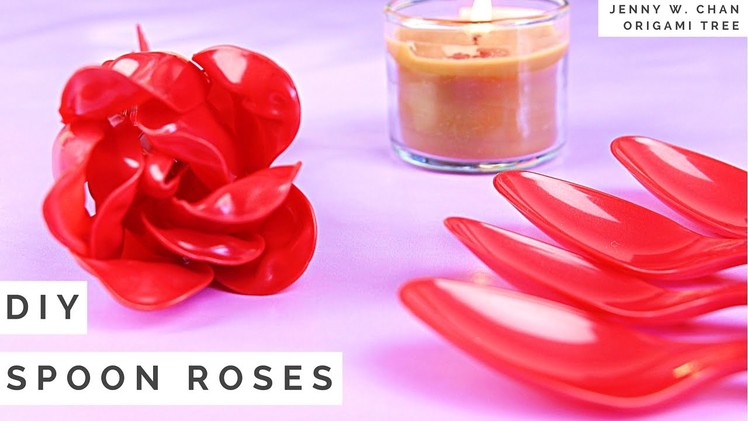 Mother's Day Craft - DIY Plastic Spoon Rose Bouquet Tutorial - Plastic Spoon Hack!!!