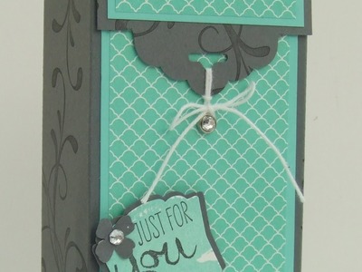 Scallop Tag Topper Gift Box by Teri Pocock - Stampin' Up! UK Independent Demonstrator