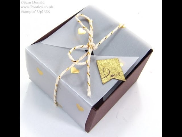 SPRINGWATCH Folded Vellum Chocolate Truffle Box Tutorial