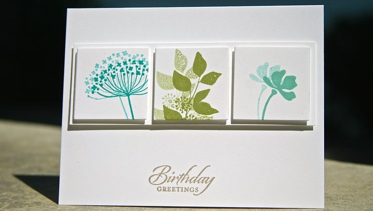 Stampin' Up Birthday Card using Summer Silhouettes