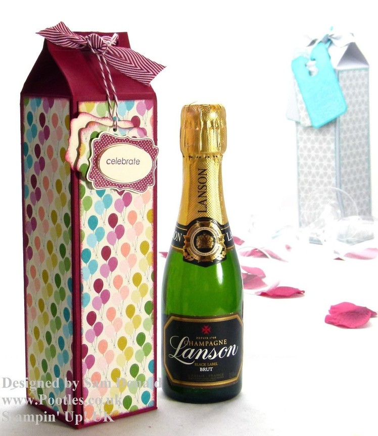 Stampin Up Champagne Box Tutorial