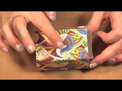 Turn Colouring Pages into Boxes and Bags