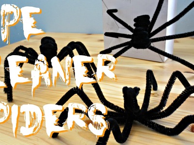 Using Pipe Cleaners To Make Spiders For Halloween