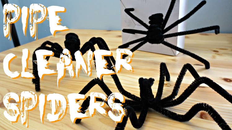 Using Pipe Cleaners To Make Spiders For Halloween