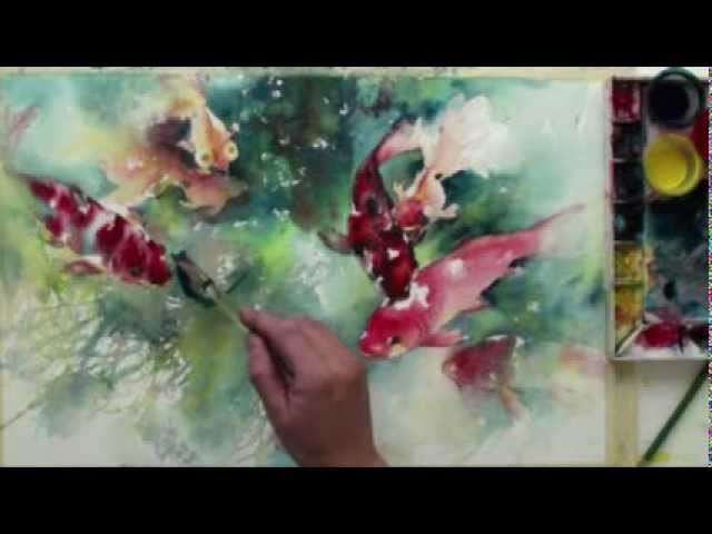 Watercolor with Lian Quan Zhen: Koi & Goldfish
