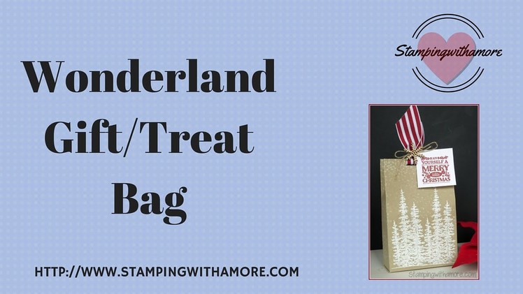 Wonderland Christmas Treat.Gift Bag