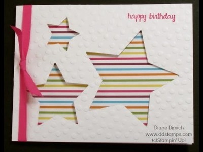 A Birthday Greeting Card with the Star Framelits