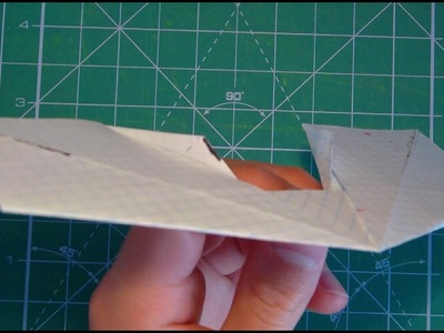 Art Deco Wing paper airplane tutorial+demostration