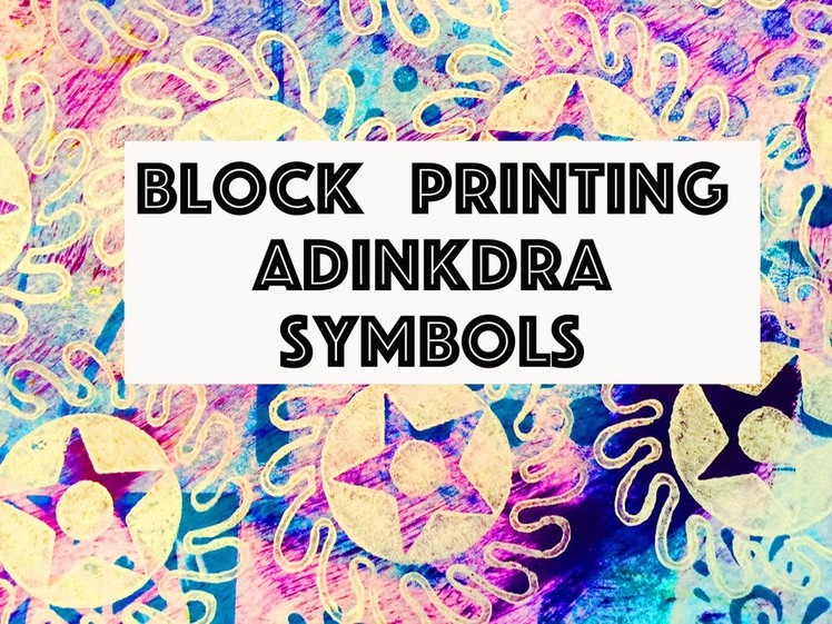 Block Printing Patterns - African Adinkra Symbols - Colouricious.Com
