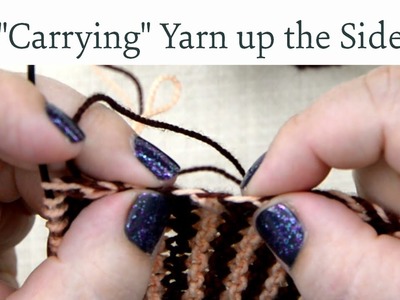Carrying Yarn up the Side When Knitting Stripes