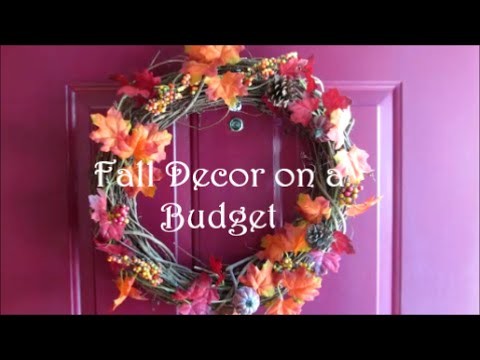 Fall Decor on a Budget Tips and Tour (Dollar Tree, Goodwill and Michael's)