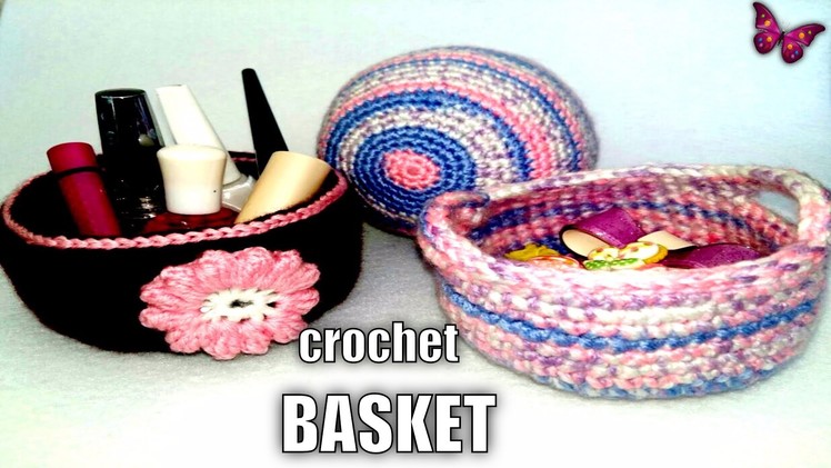How to crochet BASKET. Örgü SEPET nasıl yapılır ?