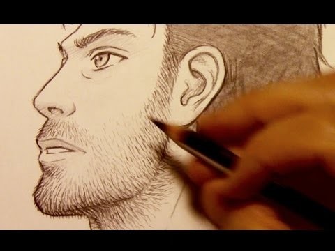 How to Draw Facial Hair (Razor Stubble)
