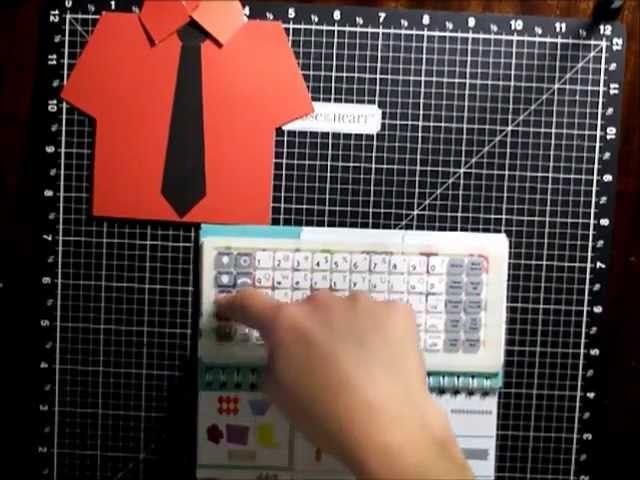 How to Make a Mens Shirt Card using the CTMH Artiste Cricut Cartridge