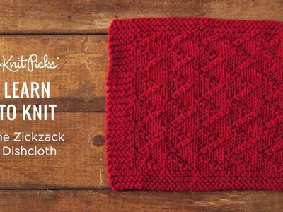 Knit a ZickZack Dishcloth