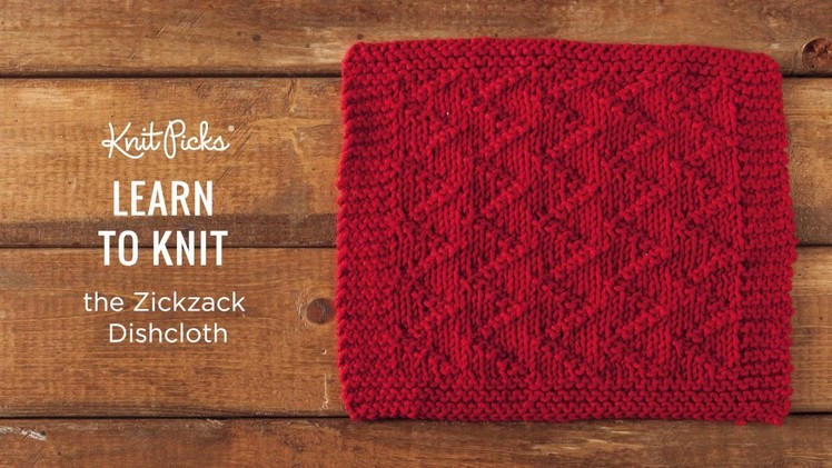 Knit a ZickZack Dishcloth