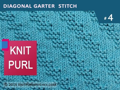 KNIT PURL STITCHES #4: Diagonal Garter Stitch