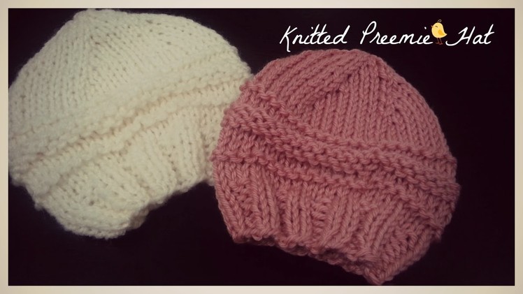 Knitted Preemie Hat