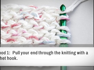 Loom Knitting: Weaving In Ends