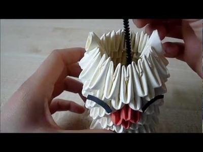 Origami How-to: 3D origami moogle