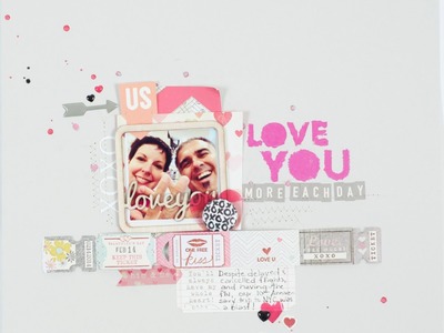 Scrapbooking Process Love You More Each Day
