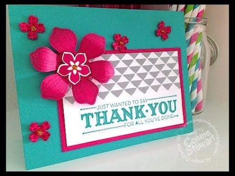 Simply Simple FLASH CARD - Beautiful Bunch Thank You Card by Connie Stewart