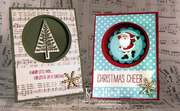 Stampin' Up! Christmas Spinner card
