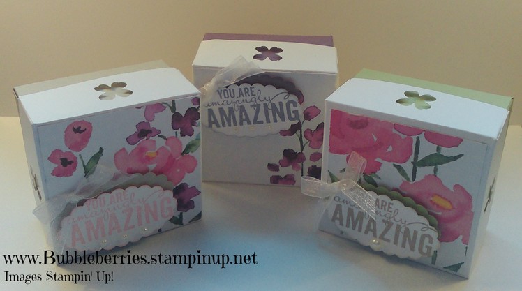 Stampin' Up! Painted Blooms Gift Box