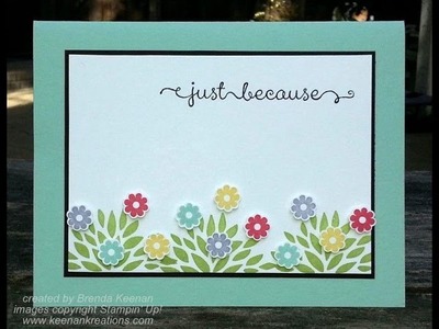 Stampin' Up! Spring Card using Sale-a-bration stamps!
