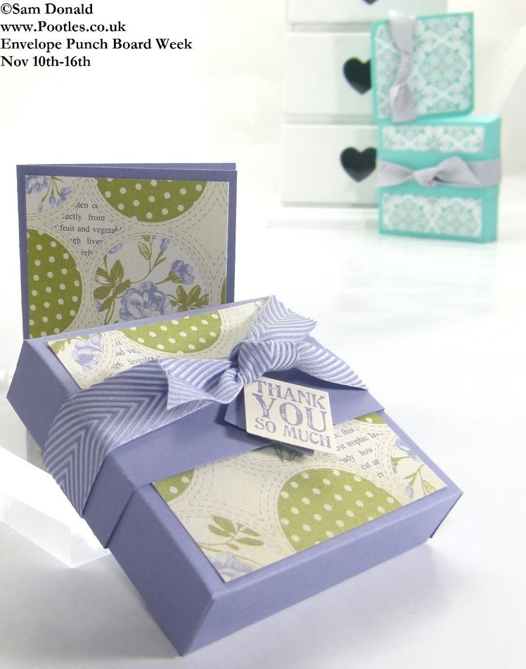 Stampin Up UK ENVELOPE PUNCH BOARD WEEK Soap Gift Box