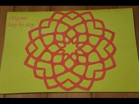 Step by step tutorial - How to make a paper snowflake