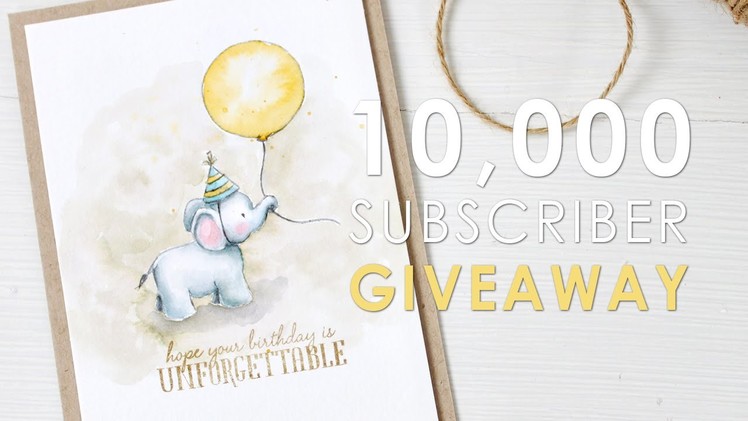 Storybook Watercolor and 10,000 Subscriber Giveaway