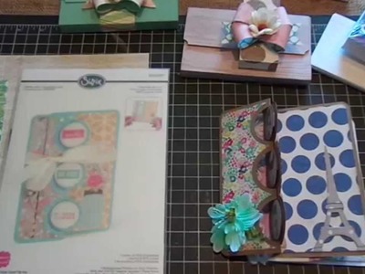 Triple Circle Flip-Its Cards and Index Card Purse.Tutorial