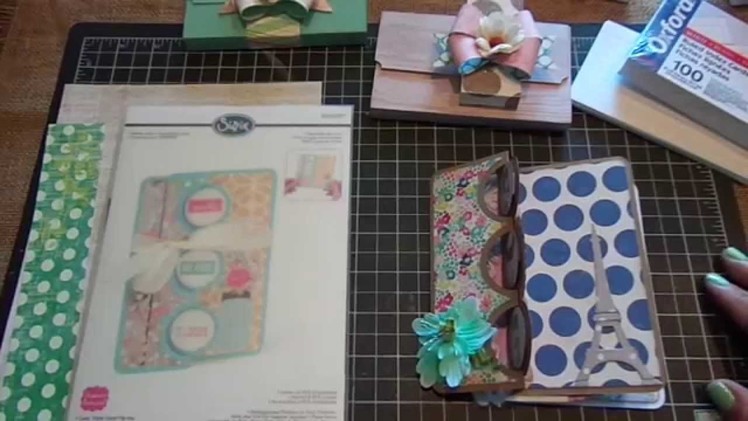 Triple Circle Flip-Its Cards and Index Card Purse.Tutorial