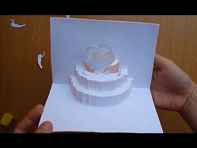 Wedding Cake Pop Up Card Tutorial